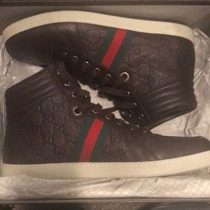 Men size 13 Guccissima brown leather
